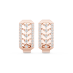 Geometric Pavé Diamond Hoop Earrings – Contemporary Luxury Collection