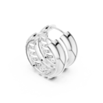 Chevron Diamond Hoop Earrings – Premium Luxury Collection - Image 4