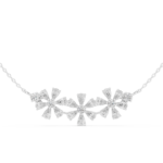 Floral Diamond Mangalsutra Pendant Necklace