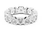 Heart Cut Diamond Eternity Ring