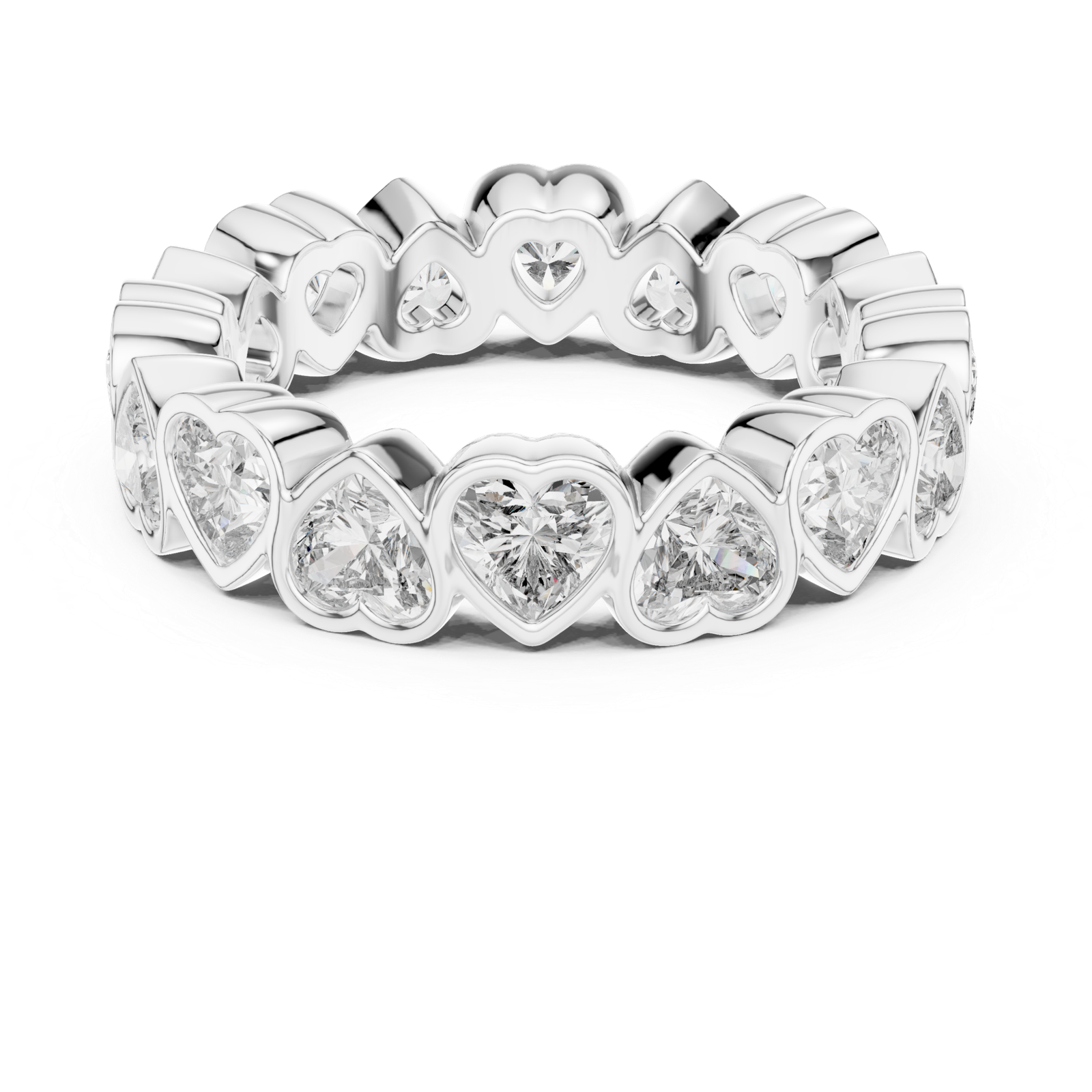DDLR-218@W-viwe4-scaled-1.png Heart Cut Diamond Eternity Ring - Image 1