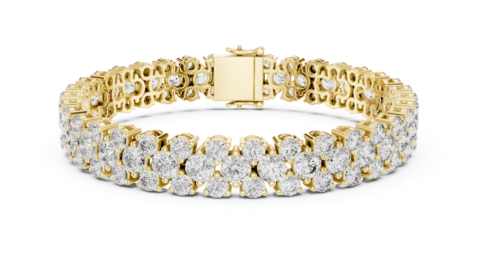 GLBR-0017-01@Y-viwe4-scaled-1.png Radiant Luxe Diamond Tennis Bracelet - Image 1