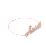 Diamond Script “Chait” Name Bracelet